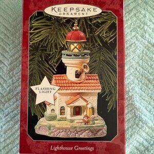 Hallmark Magic Collector 1998 Lighthouse Greetings Ornament
